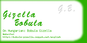 gizella bobula business card